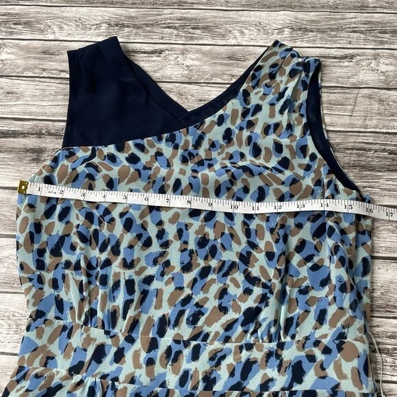 Macys Matthew Williamson for Impulse Sleeveless Mini Dress Spotted 6 Blue Taupe - Picture 10 of 12